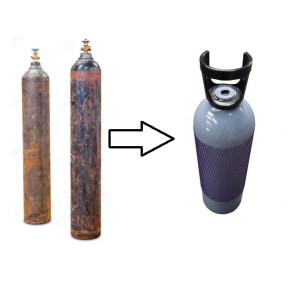 Revisión de las bombonas de gas